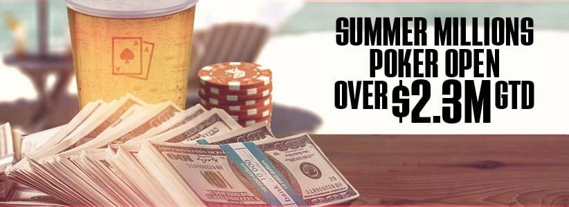 The 2016 Summer Millions Poker Open Schedule