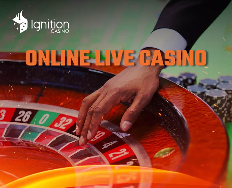 live casino dealer hand spinning the roulette wheel 